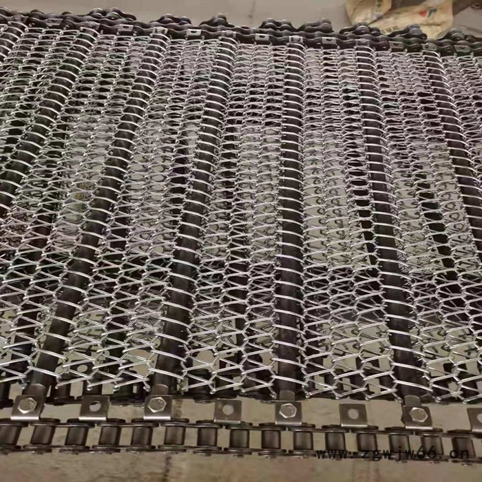 沧州宏泰定制不锈钢304金属网链式输送机链网 网带传送带  提升机链板图2