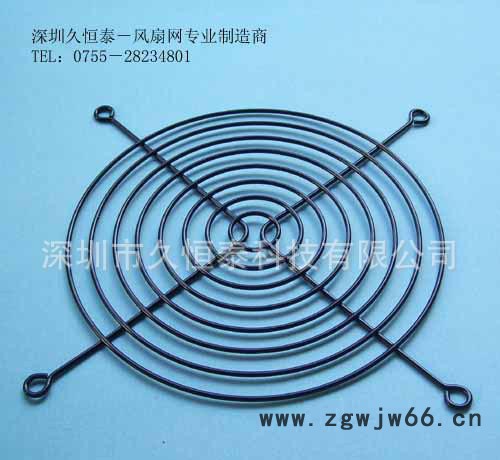 **风扇护网 140风机用铁防尘网罩 黑色金属网罩图2