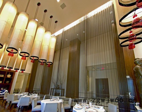 恩尔金属网帘 酒店装饰锤帘 商场隔断网帘图3