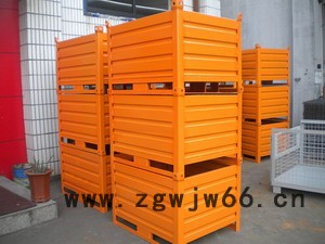 供应云彩铁板箱、铁皮箱、金属波纹板箱、料桶、仓库笼、周转筐、金属网箱、堆垛架、工位车、置物车、手推车、巧固架、物流台车