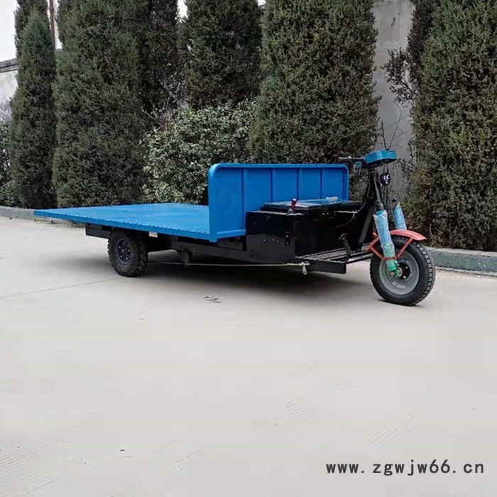 专业制造电动平板车 耐火材料厂用2吨大型平板车载重量大图2