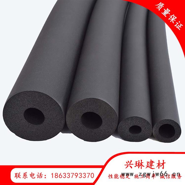 兴琳建材厂家橡塑管保温材料供应 橡塑保温管 铝箔橡塑管价格图4