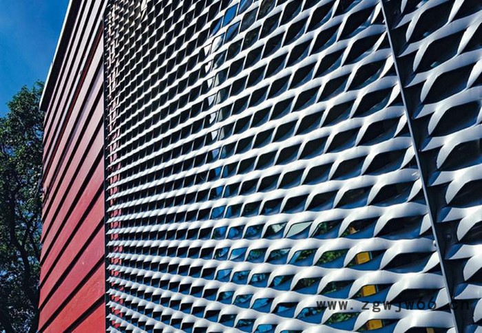 生产销售 外墙装饰金属网 铝单板冲孔网 圆孔网图3