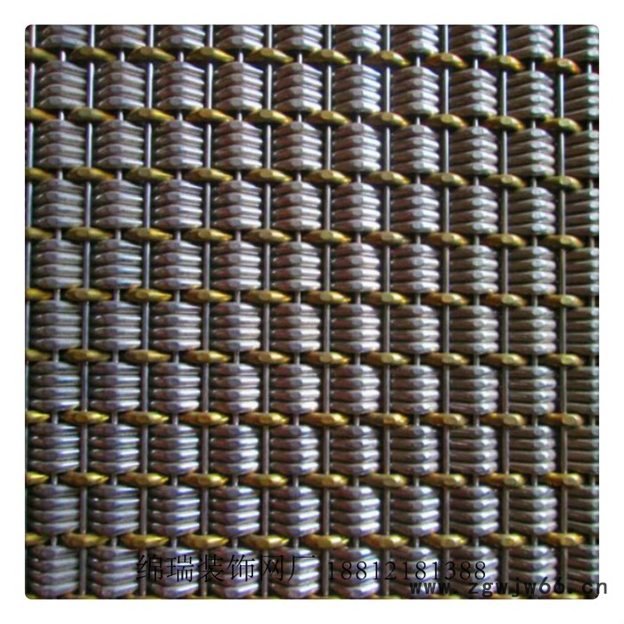 绵瑞电梯轿厢金属装饰网 电梯间金属网 幕墙金属编织网图3