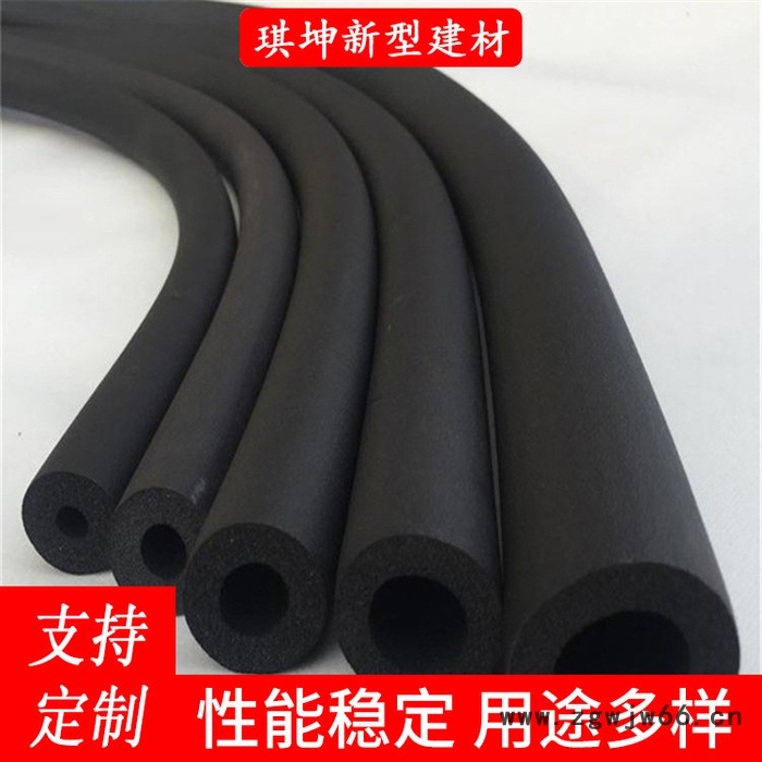 源头厂家直供  阻燃黑色橡塑海绵管  橡塑管道保温材料厂家 橡塑管图2