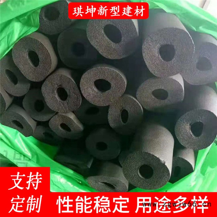 源头厂家直供  阻燃黑色橡塑海绵管  橡塑管道保温材料厂家 橡塑管图3
