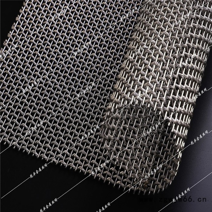 金属编织网 花型编织金属网格 斜纹镂空金属编织网 吊顶金属网垂帘挂帘网图2