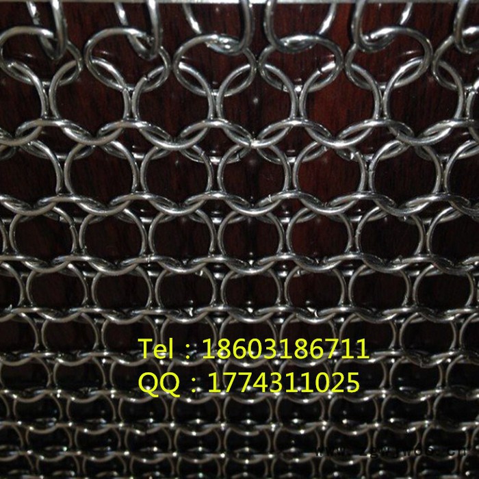生产铝镁合金勾花金属网帘  网帘       金属网帘