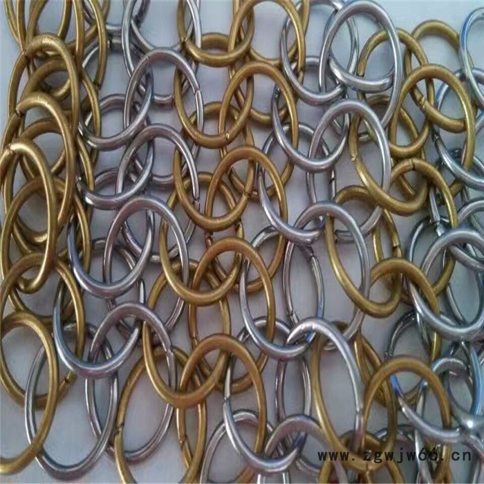金属网帘厂家批发@金属环网@金属圆环网帘价格图3