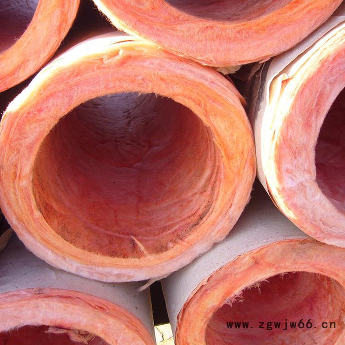 河北【宏利**玻璃棉管 离心玻璃棉保温管 保温材料批发 保温隔热图3