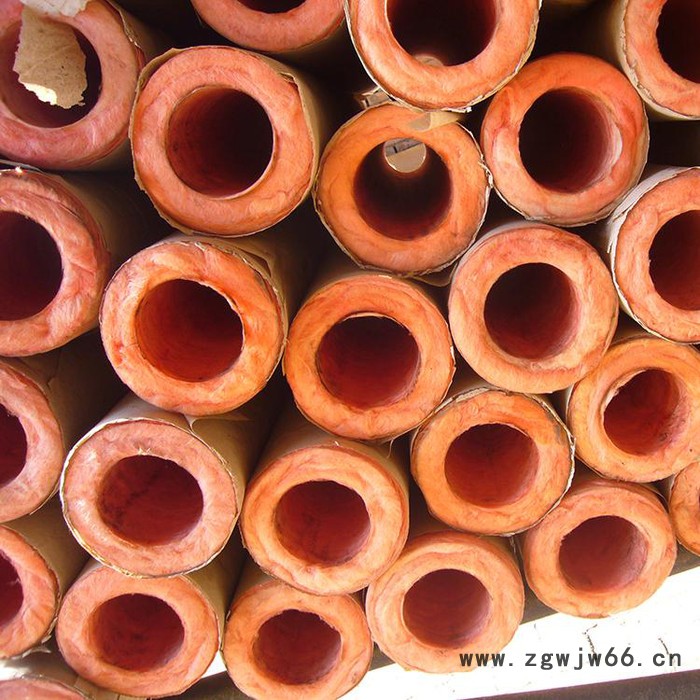 河北【宏利**玻璃棉管 离心玻璃棉保温管 保温材料批发 保温隔热图2