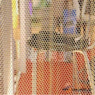华磊黄铜装饰网办公室迪厅垂帘网金属网帘隔断网