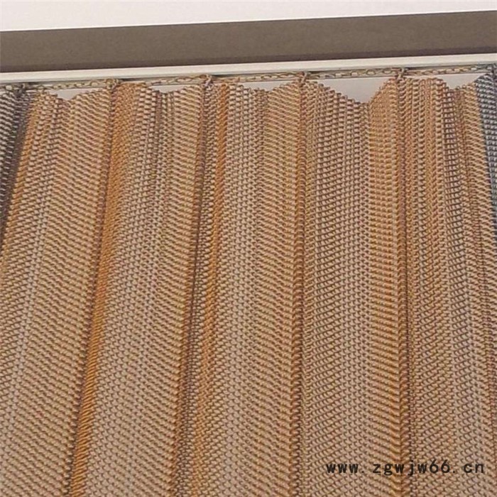 华磊黄铜装饰网办公室迪厅垂帘网金属网帘隔断网图3