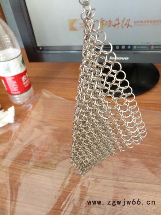 石家庄金属网帘A金属装饰窗帘A金属环网图2