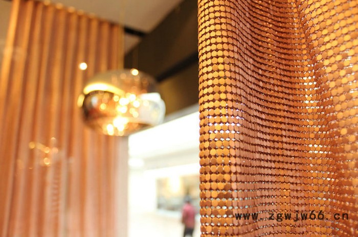 恩尔金属布 金属网帘 金属垂帘 金属装饰网帘 酒店垂帘图6
