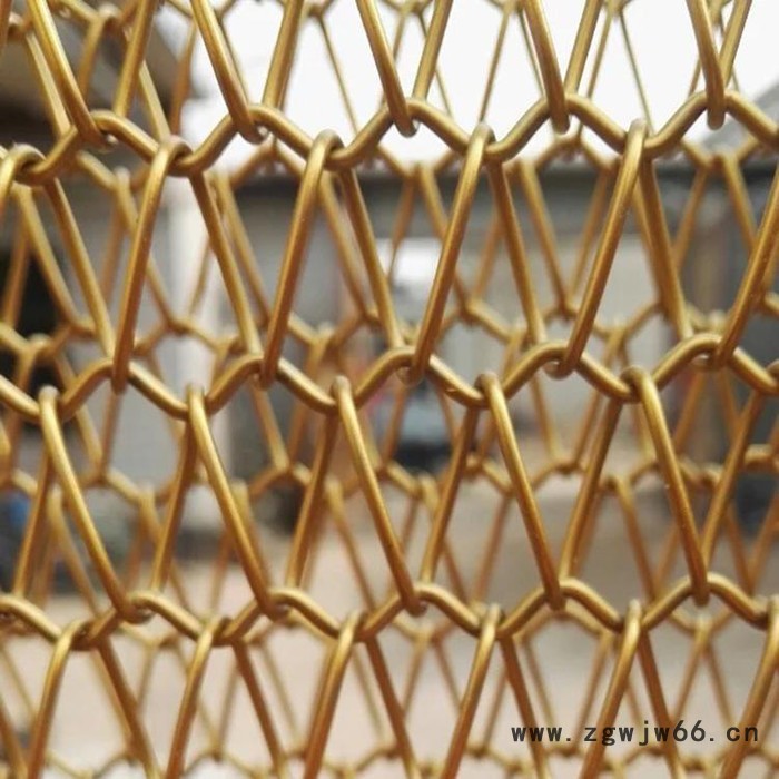 河北金属装饰网厂家 直销  编织螺旋网帘 金属网帘厂家  定做金属装饰网图4