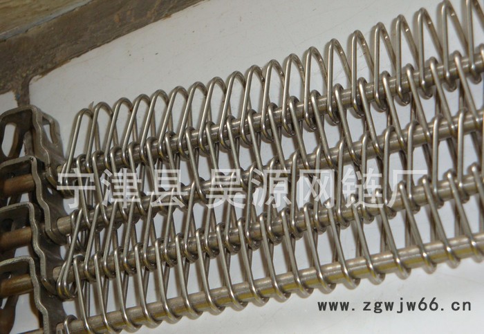 不锈钢金属板式网带 工业长城网带 马蹄链 耐磨耐用 金属网带图3