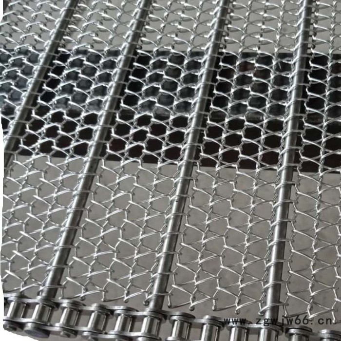 产地货源耐高温金属网带 304不钢乙型网带输送带 输送机网带厂家直供图2