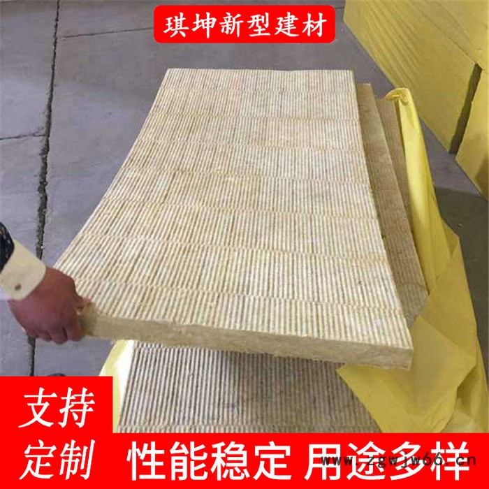 琪坤  防火岩棉板  矿棉岩棉板  外墙A级防火隔热保温材料图2