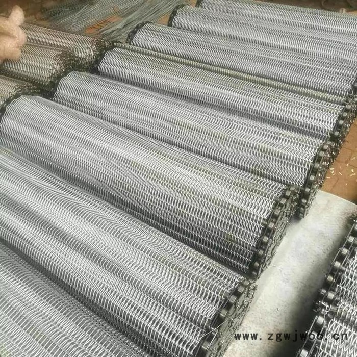 安平金属网链厂家 链条型金属网带 加强筋链条网链 坚固耐用 尺寸可定图4