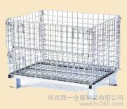 供应可折叠仓储笼WY(A-5)1000*800*840金属网墙，仓储笼，钢制托盘图2