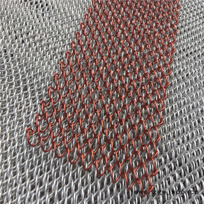 上海装饰勾花网金属网帘子螺旋编织网商场专用装饰网片条图3