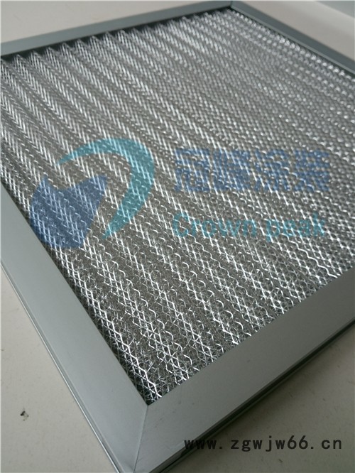 深圳冠峰生产厂家供应金属网初效过滤器，找过滤网请找冠峰！图5
