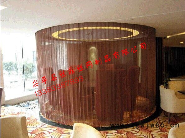 丝鼎 金属装饰网帘 上海金属装饰网帘 韩国出口金属网帘 颜色定制金属装饰网 不锈钢装饰网图4