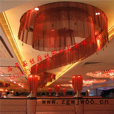 丝鼎 金属装饰网帘 上海金属装饰网帘 韩国出口金属网帘 颜色定制金属装饰网 不锈钢装饰网图2