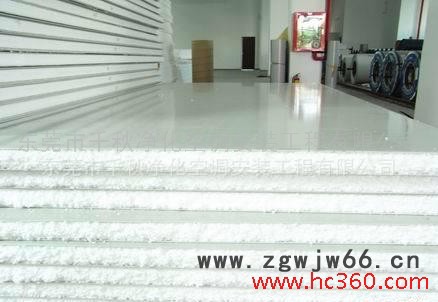 东莞 千秋净化 泡沫彩钢板 制冷保温材料 中间夹阻燃型聚苯乙烯泡沫板