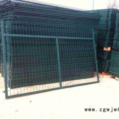 防护栅栏加密金属网片绿色-高速公路护栏网-莱邦