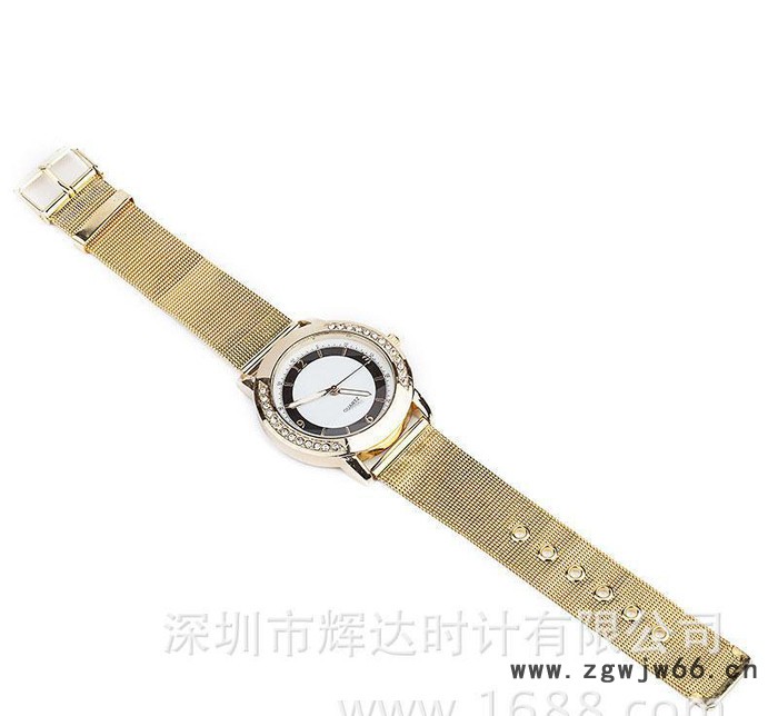 定做 经典时尚女士手表 魅力金属网带配饰手表 潮流石英表图3