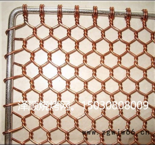 烧烤网是用金属网加工制作的  以**铁丝编制、焊接而成图8