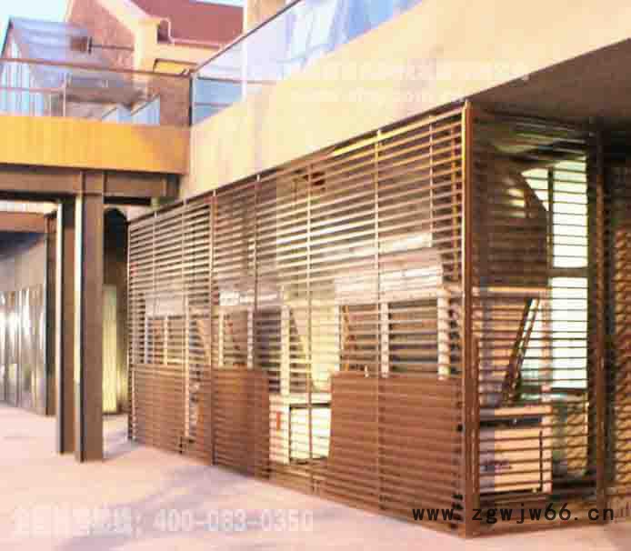 供应仿古网格价格 木纹金属网格 网格装饰图2