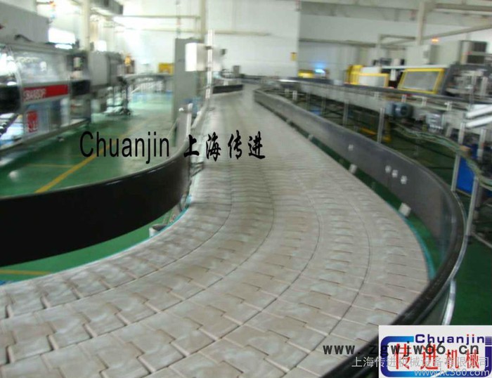 供应上海传进机械转弯饮料链板供应转弯链板输送机，金属网带机图4