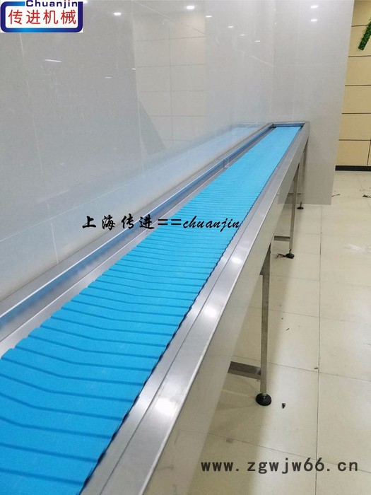 供应上海传进机械转弯饮料链板供应转弯链板输送机，金属网带机图2