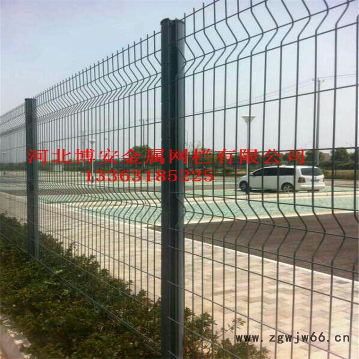 桃型柱防护网小区围栏公园护栏网——河北博安金属网栏 护栏/护栏网图3