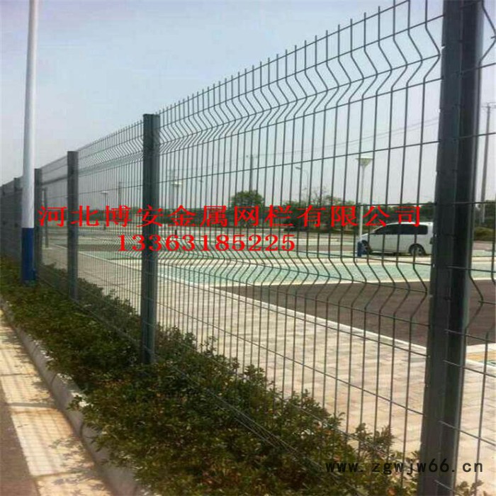 桃型柱防护网小区围栏公园护栏网——河北博安金属网栏 护栏/护栏网图2