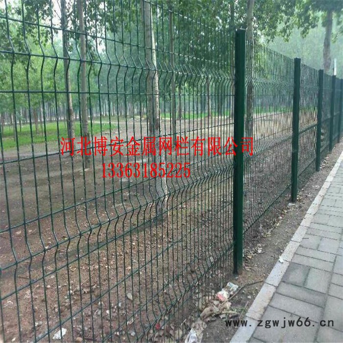 桃型柱防护网小区围栏公园护栏网——河北博安金属网栏 护栏/护栏网图4