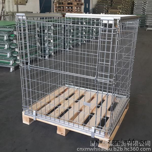 龙泉可移动货架笼，物豪金属网格笼图2