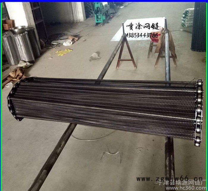 本厂生产金属网链 喷涂线网带 碳钢Q235输送带 工业非标网链订制图3