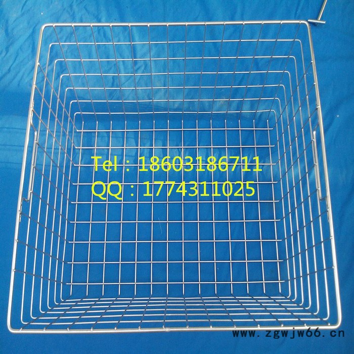 金属网筐 置物网筐 带提手不锈钢置物筐图2