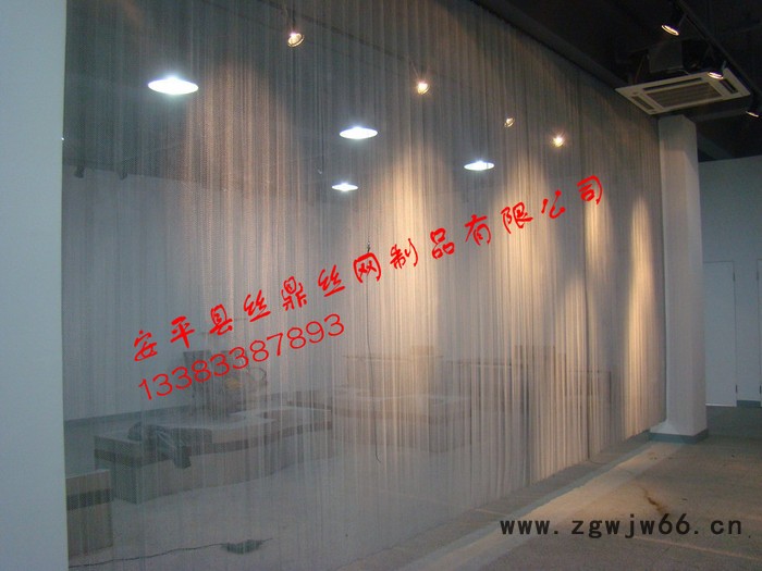 金属网帘 装饰网室内 垂帘 酒店 商场 店铺装饰 吊帘金属铝丝 不锈钢网图8