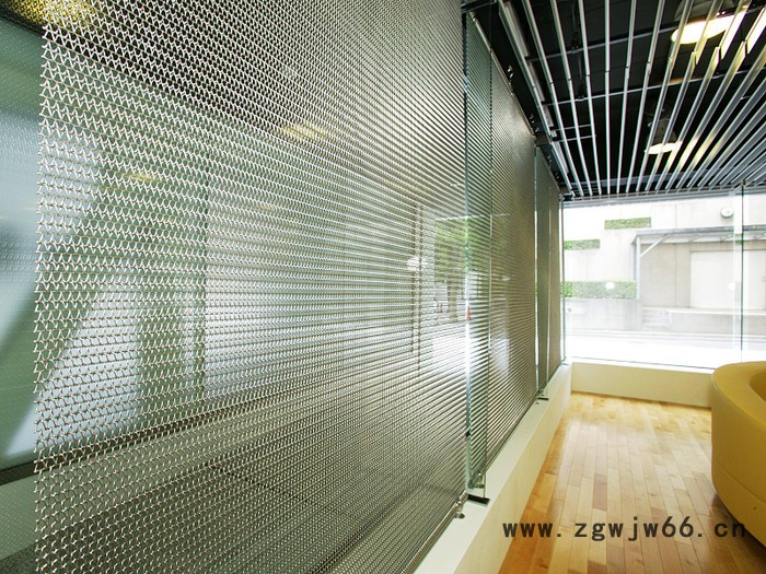 金属网帘 装饰网室内 垂帘 酒店 商场 店铺装饰 吊帘金属铝丝 不锈钢网图7