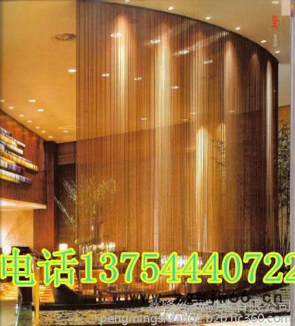 金属网帘 装饰网室内 垂帘 酒店 商场 店铺装饰 吊帘金属铝丝 不锈钢网图4