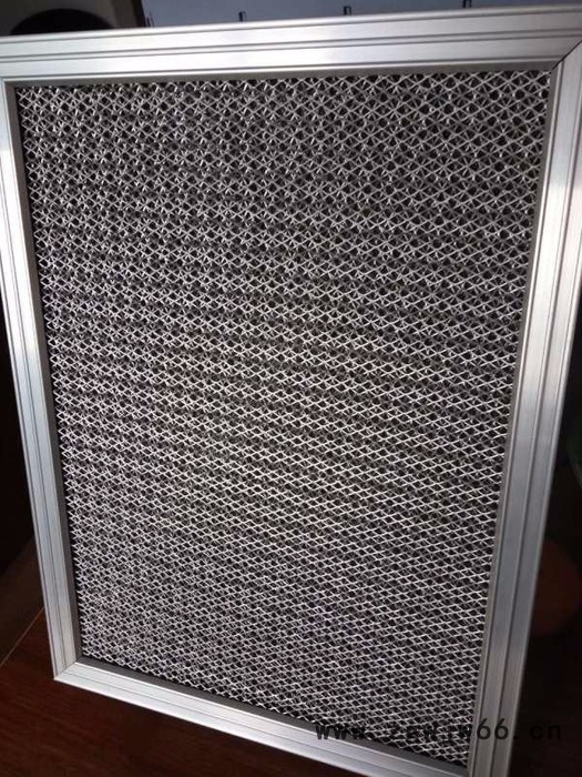 新力净化板式铝框 金属过滤器 铝框金属网过滤器 可清洗图3