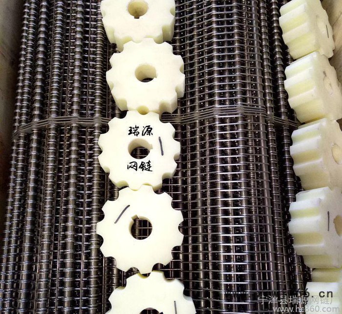 我厂直销不锈钢网带 食品烘干眼睛网带 猪蹄杀菌金属网带流水线图3