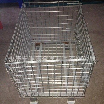 【金属网箱定做】浙江品牌 仓储铁框 周转笼 铁笼可非标定制
