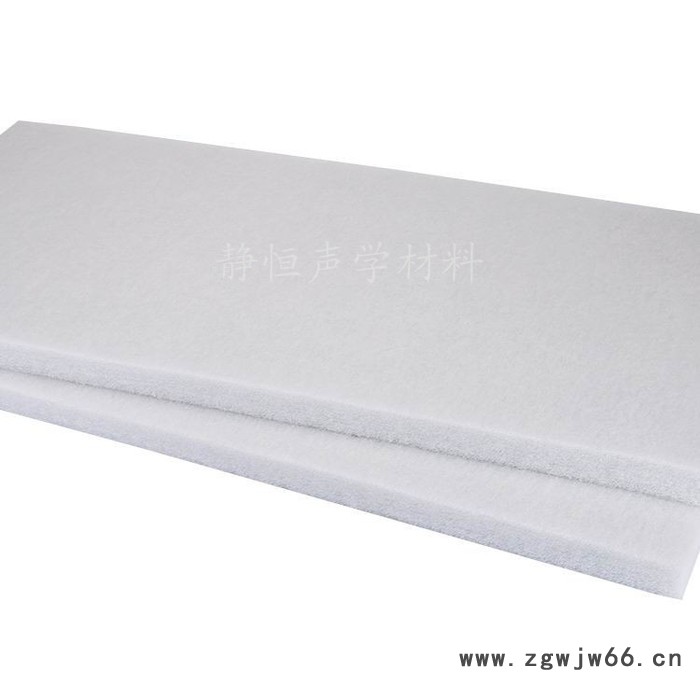 现货供应50mm吸音环保纤维棉 **纯白色填充聚酯棉隔音材料批发图2