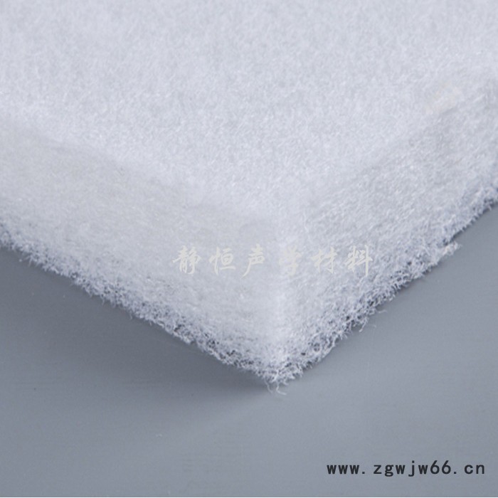 现货供应50mm吸音环保纤维棉 **纯白色填充聚酯棉隔音材料批发图3